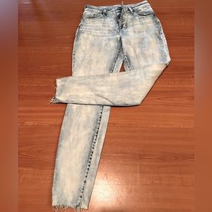 Maurice’s High Rise Acid Wash Skinny Jean Button Fly
